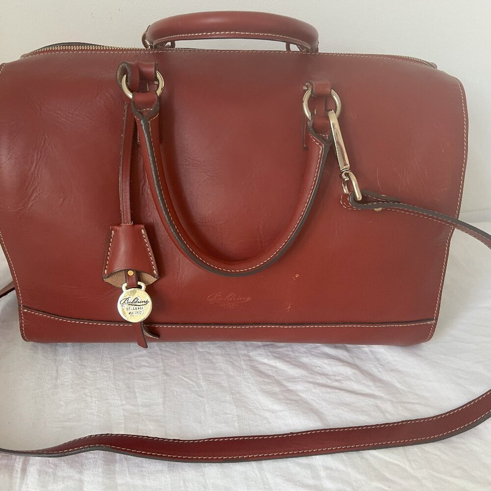 Boldrini Selleria Brunello large genuine leather bag